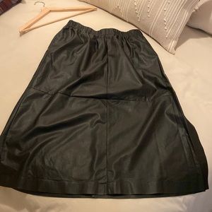 Faux Leather Skirt